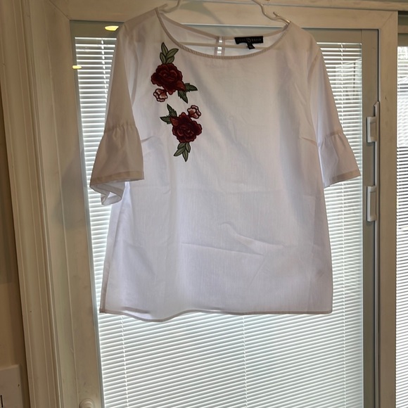 Fred David beautiful white top, great for spring and summer - Picture 1 of 5